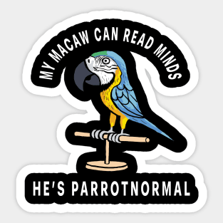 Parrot - of the paranormal Sticker